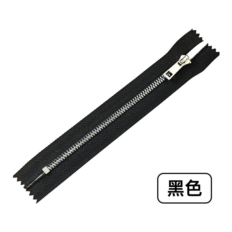 現物3号金属ファスナー銀歯閉尾順滑チタン合金y歯バッグポケットバッグファスナー|undefined