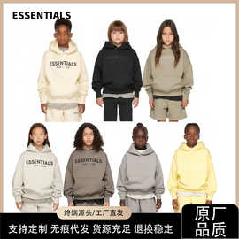 ESSENTIALS儿童秋冬加绒休闲童装男童女童新款卫衣中小童套头衫