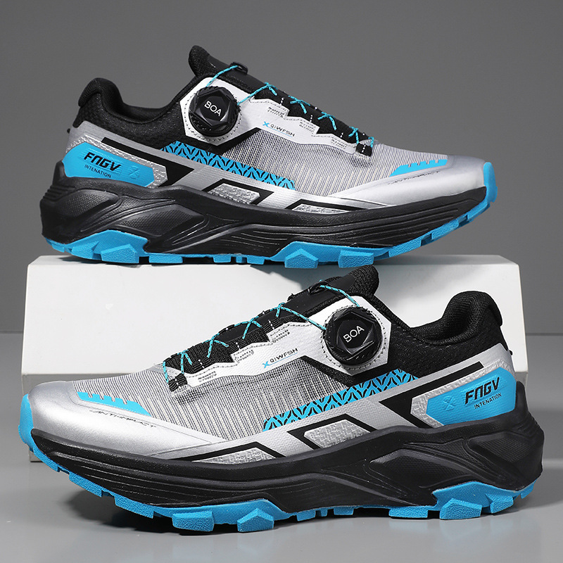 Zapatos de montaña de hebilla giratoria al aire libre impermeable al aire libre caminando zapatos de montaña de montaña zapatos deportivos casuales Aliexpress