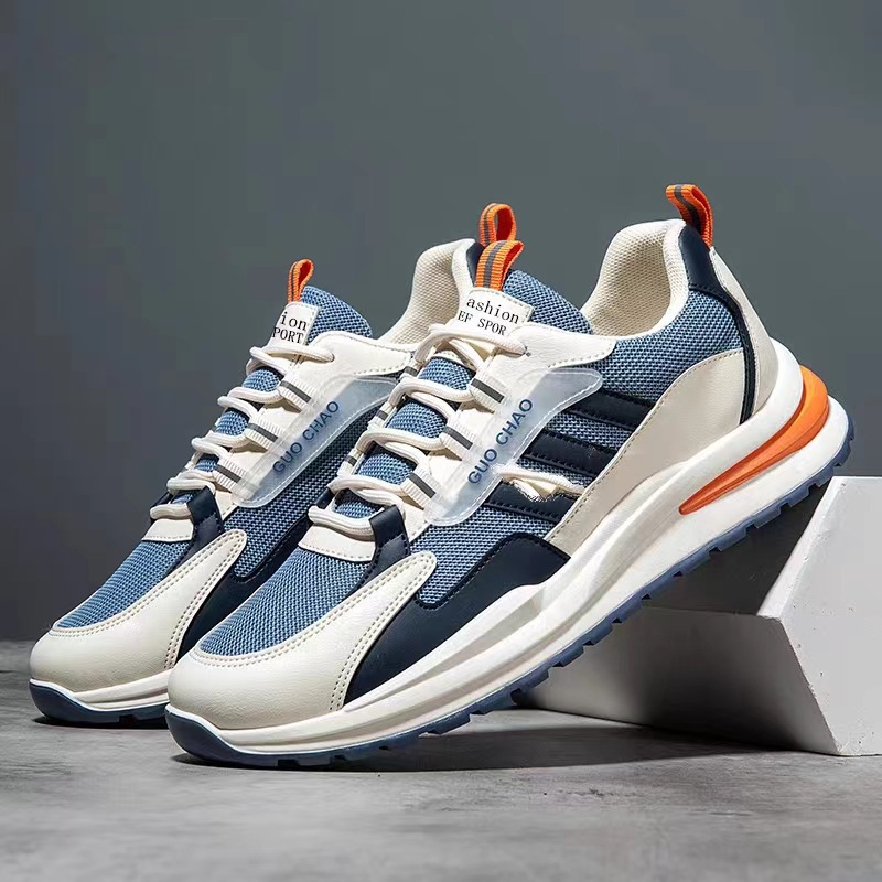 Zapatos de los hombres 2024 nueva primavera volando tejido malla superficie transpirable delgada casual versátil juventud correr deportes zapatos de moda