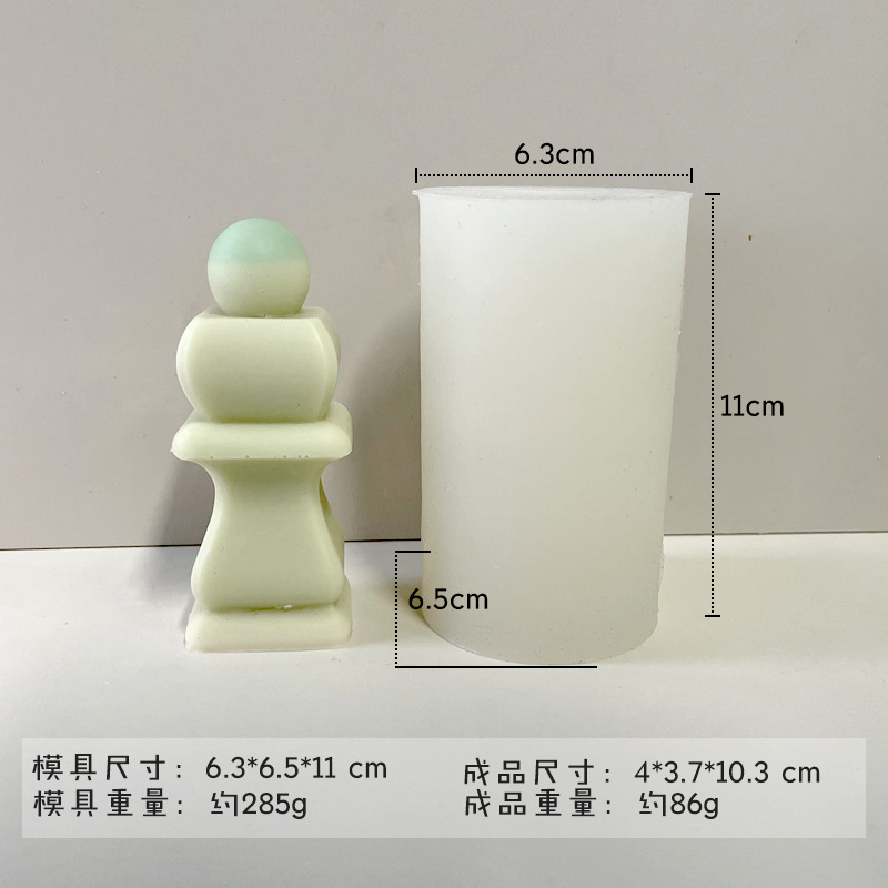 Jiahuimei DIY geométrica silicona vela molde cilíndrico jabón hecho a mano fragante piedra yeso decoración abrasivo herramienta