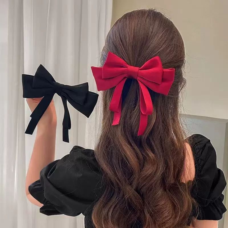 布芸の蝶結びのヘアピンの少女の小さい清新なスプリングは新型の後頭部のヘアピンを挟みます。|undefined