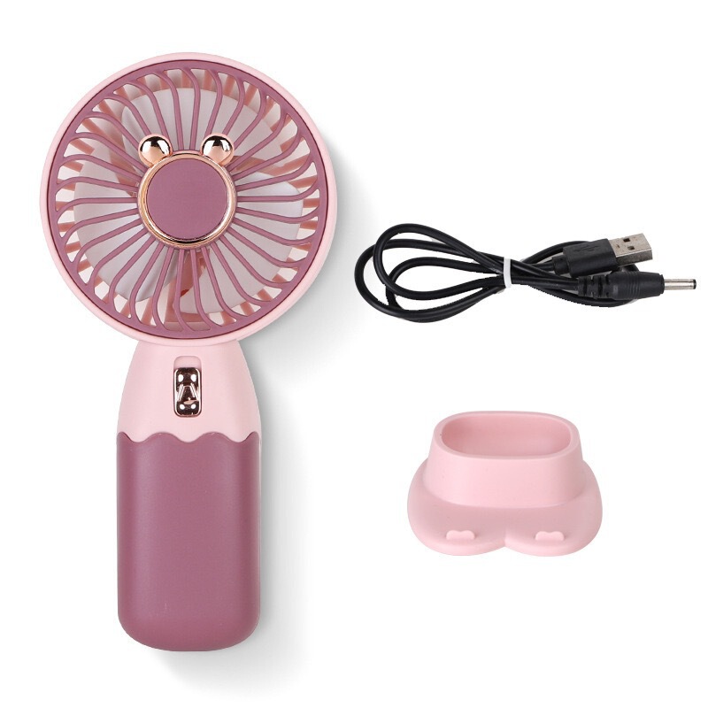 2024 新しいハンドヘルドミニファン usb ポータブルサイレント小さなギフト学生小型扇風機プリントロゴ|undefined