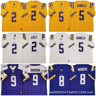 LSU Tigers Rugby Suit Legendary 2nd and 3rd Generation Embroidered Jersey University Edition American Football Training Suit Male No. 8