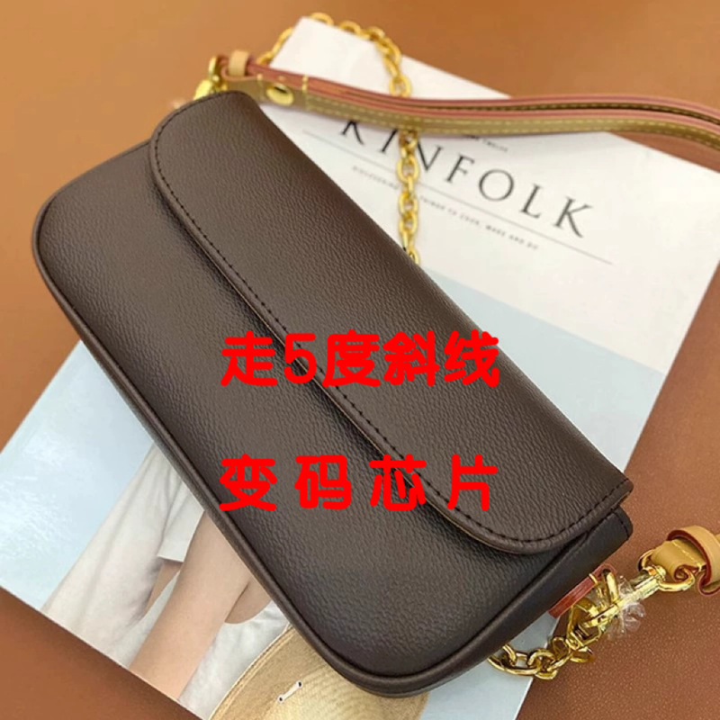 25新型高品質老花真皮ivyチェーン麻雀携帯電話バッグ|undefined