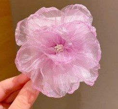 夏の花のヘアピン、サイドクリップ、耳後ろのヘアピン、女性用新作ヘアアクセサリー、造花ヘアアクセサリー、海辺のヘアアクセサリー|undefined