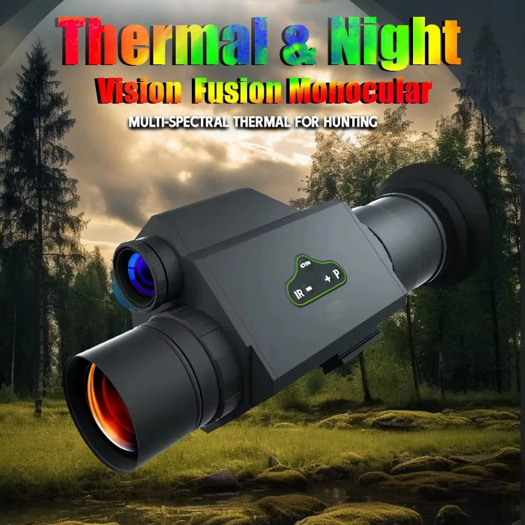 Уличная камера ночного видения с тепловизором высокой четкости, инфракрасная камера ночного видения, охотничья головная установка, прицельный приключенческий длинный монокулярный телескоп