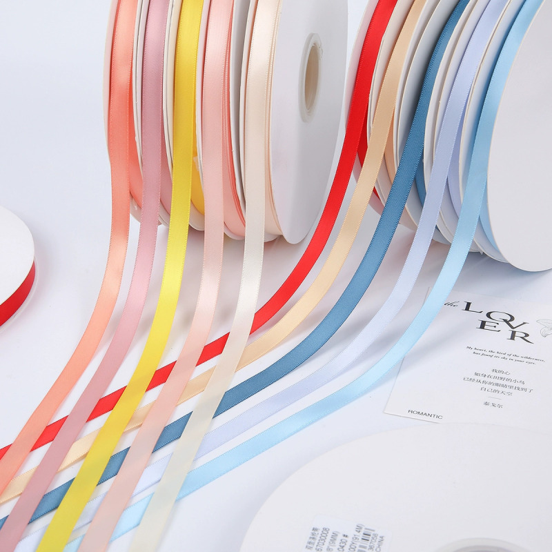 1cm Satin Ribbon Cake Ribbon Bow Accessories DIY Decorative Ribbon Gift Flowers Bouquet Packaging Ribbon Accessories 1cm Satin Ribbon Cake Ribbon Bow Accessories DIY Decorative Ribbon Gift Flowers Bouquet Packaging Ribbon Accessories