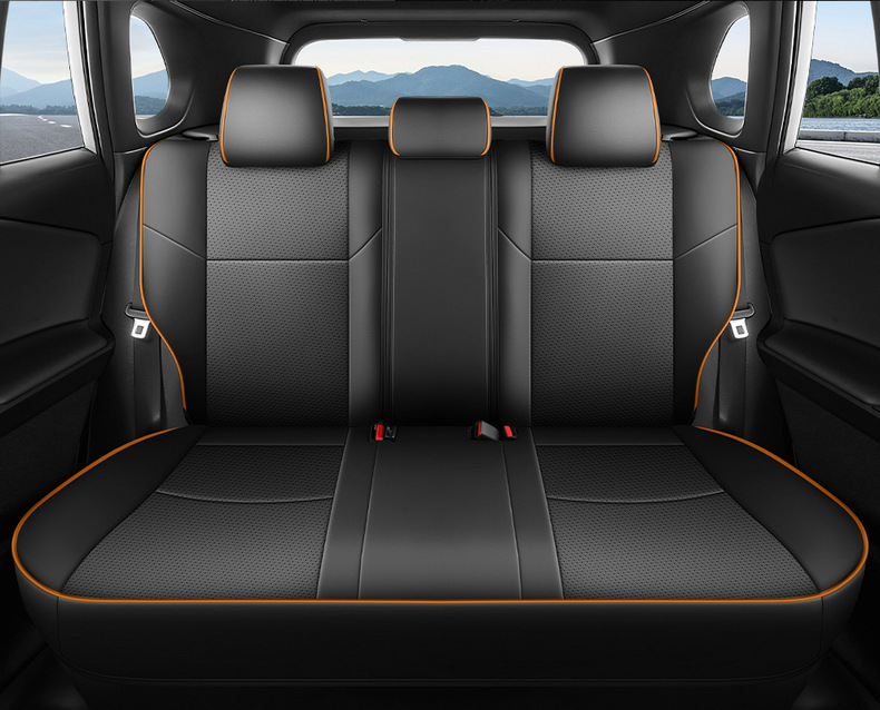 2026 New Corolla Perforated Leather Seat Cover, Universal for All Seasons, Wear-Resistant Car Seat Cushion, Full-Coverage Special Seat Cover