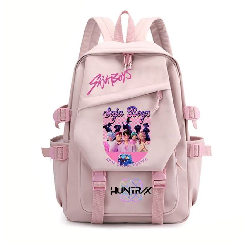 KPOP猎魔女团电影周边印花周边印花周边双肩背包青少年学生书包|undefined