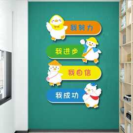 小学班级布置教室文化鼓励孩子墙贴幼儿园环创主题墙成品墙面贴画