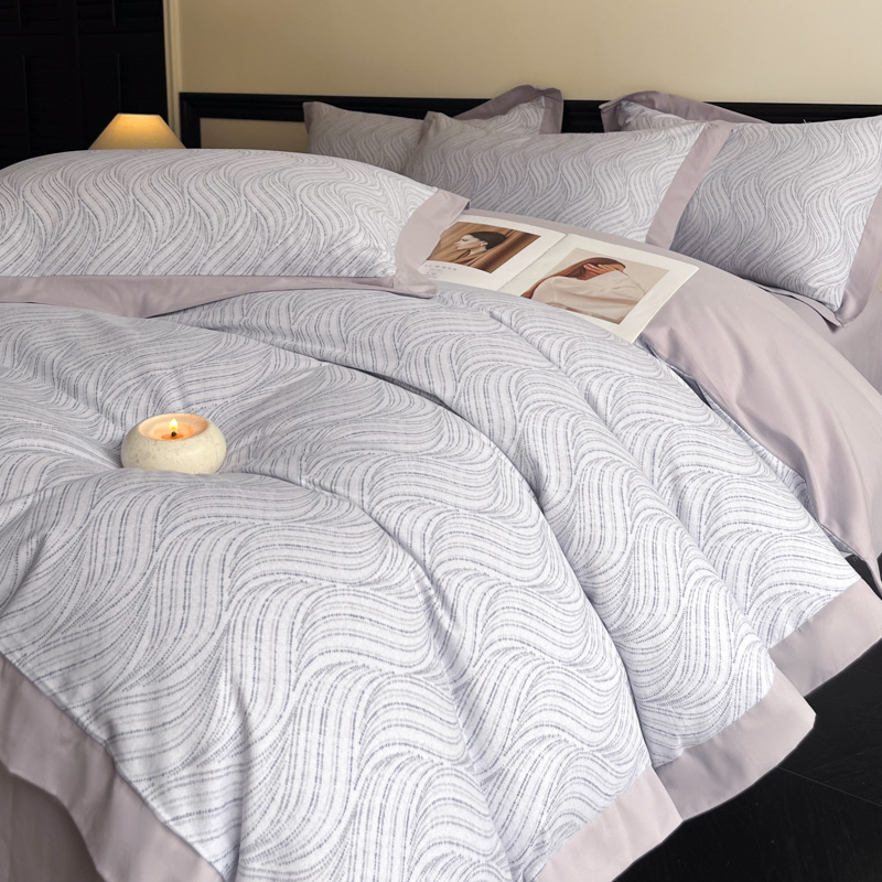 100% algodón molido, sábanas de cama de algodón