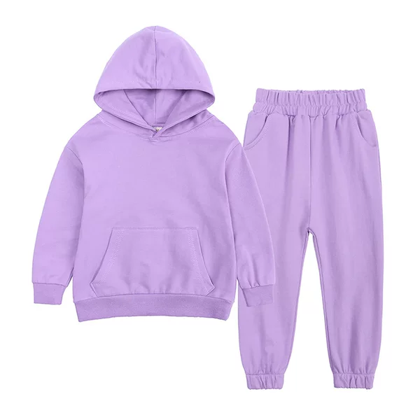 Kids Tales Children's Clothing Autumn European and American Trendy Brand Hooded Sweatshirt Set for Older Children Children's Sportswear Set
