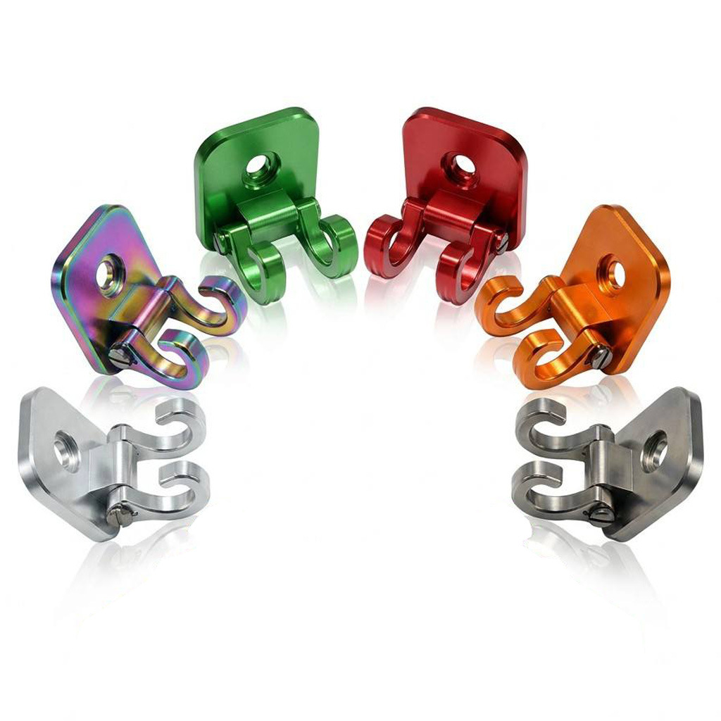 Motorcycle modification accessories, foldable storage rack for Honda and Vespa, double hook, made of CNC aluminum alloy, available in multiple colors