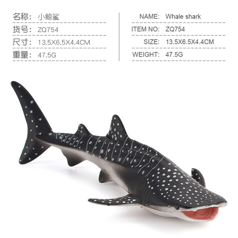 Exportación transfronteriza simulación cognitiva infantil animal marino ballena modelo submarino biológico estático tiburón decoración juguete