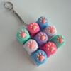 Nine-key white shell - silicone colorful cat paw b