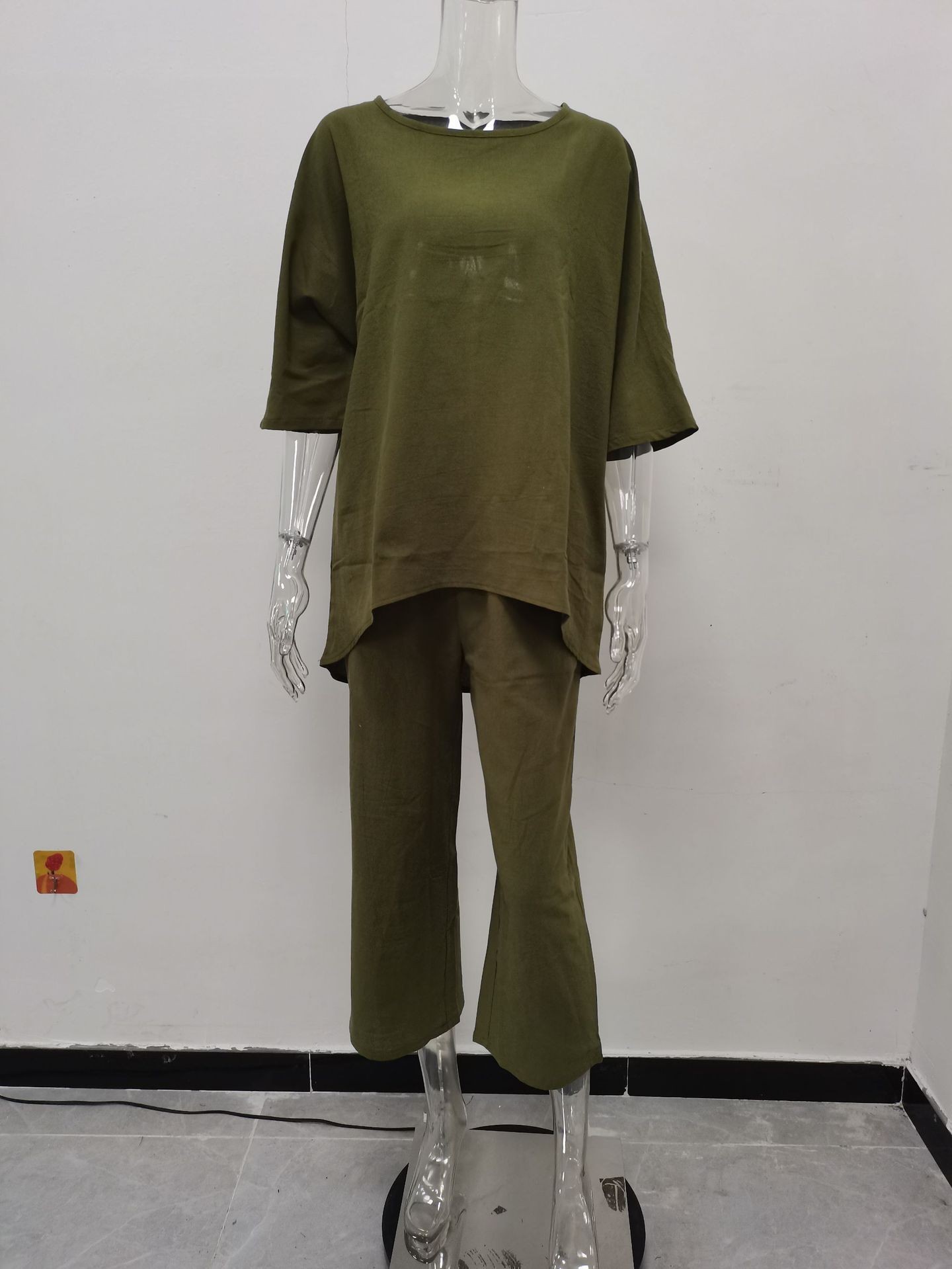 Women's Trendy Solid Color Matching Set Loose Oversized Style Casual Fashion Two‑Piece Outfits_ecoleips.com