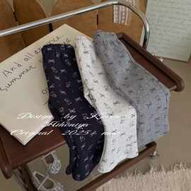 女童夏季2025新款冰丝裤子小童洋气休闲裤幼儿园可爱印花喇叭裤潮