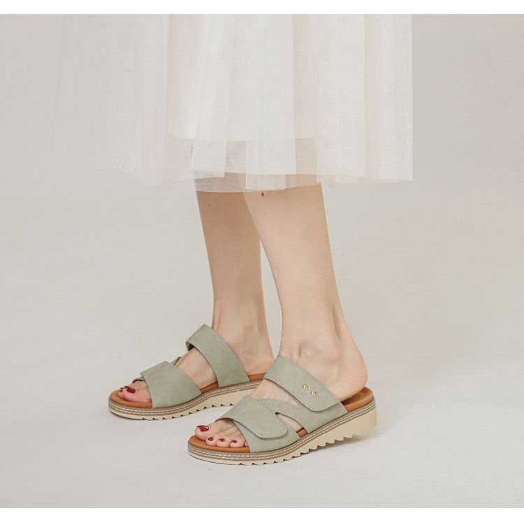 Fashion Bohemian Outdoor Sandals New Summer Lightweight Casual Simple Wedge Shoes_vogvips.com