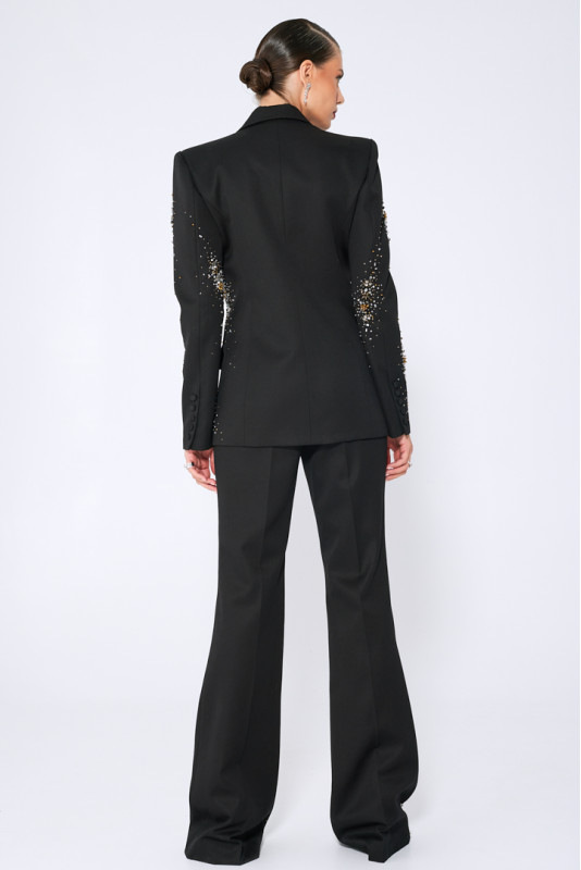 Women's Clothing In stock 2024 celebrity fashion new heavy beaded hot diamond suit jacket trousers suit two piece suit_voghion.com