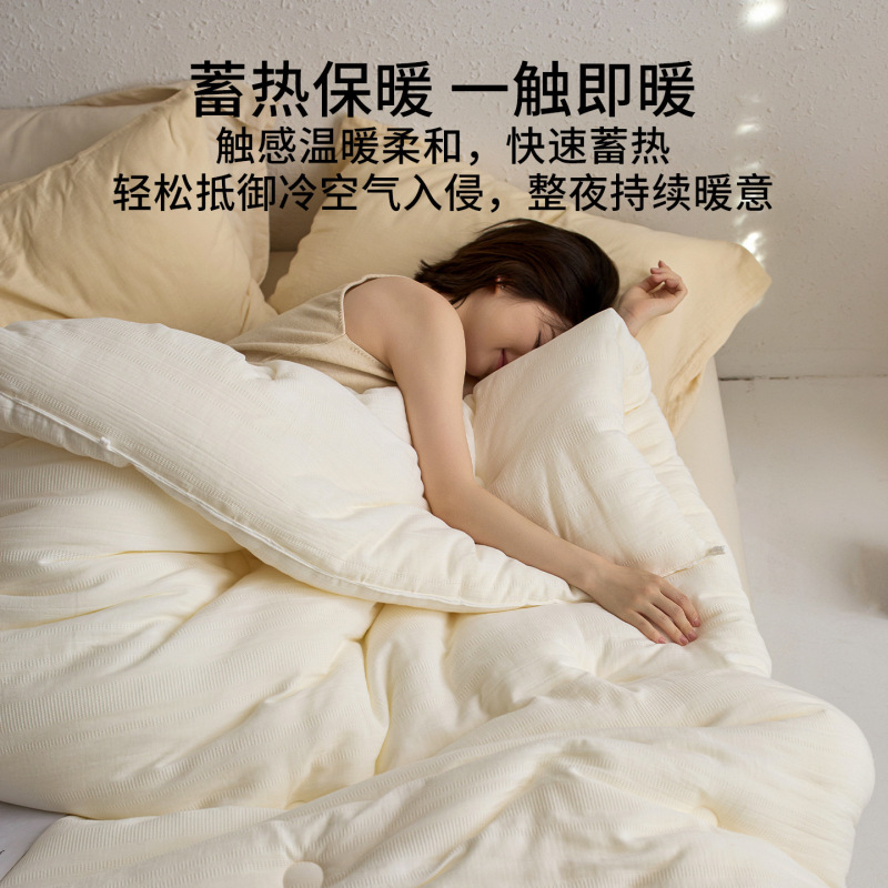 超柔软双层纱纯棉A类蚕丝蛋白被子家用春秋被芯学生宿舍加厚冬被|undefined