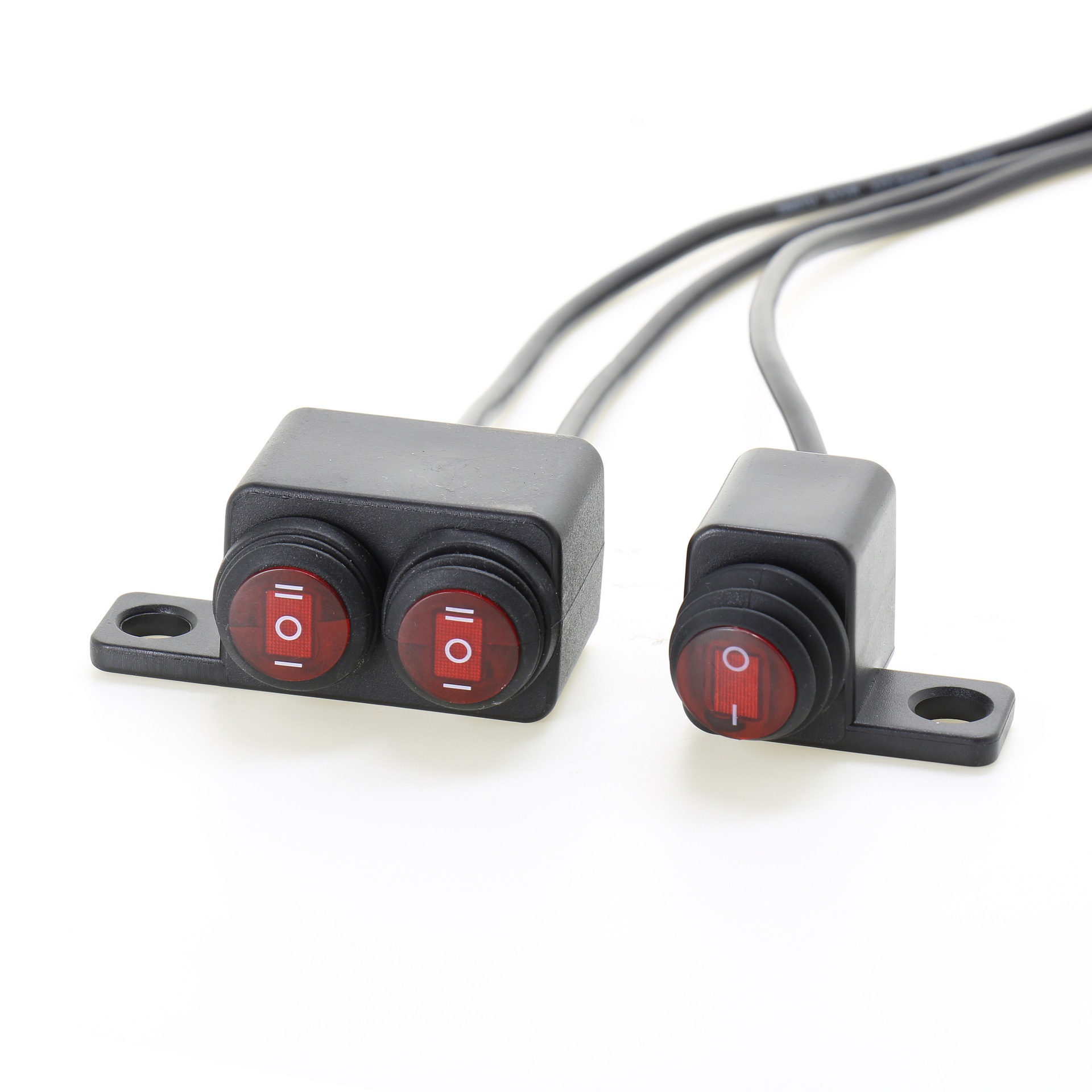 Motorcycle Electric Vehicle Modified Handlebar Faucet Aluminum Alloy Handle Switch Metal Switch Square Type 1 Position