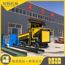 淘金砂金处理设备国外圆筒式淘金设备400t/h大型滚筒洗矿机滚筒筛