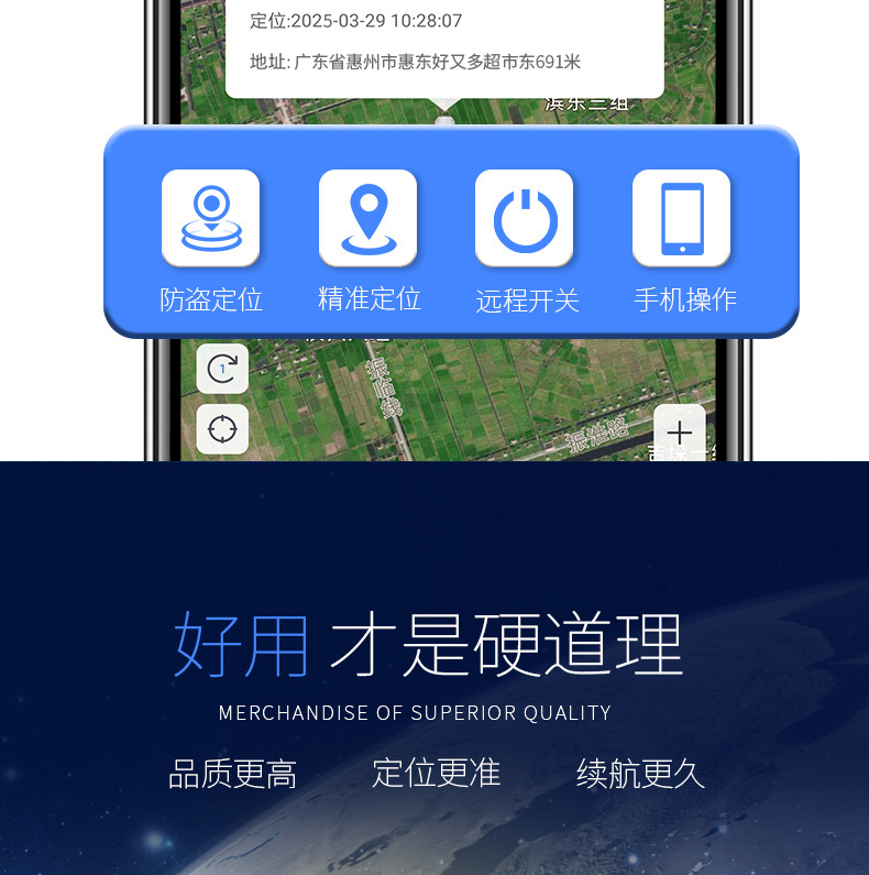 Intelligent Positioning Anti-Lost Device, Car and Motorcycle Gps Locator, Elderly and Pet Tracking Device, Luggage Bag Tracking Gadget, In-Car Use