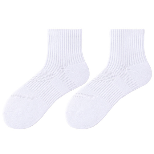 Socks for men spring and summer pure cotton towel bottom sports socks sweat-absorbent and breathable men's socks casual basketball socks Zhuji Socks Industry Wholesale