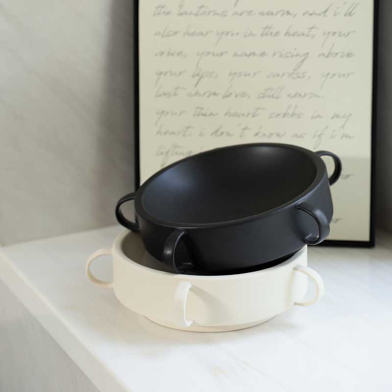 Plato de frutas de cerámica moderna y simple, mesa de té de la sala de estar, plato de bocadillos, decoración de la mesa