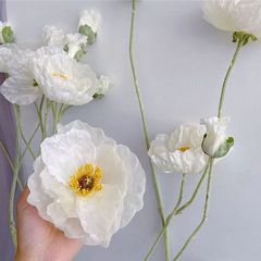 Simulated large poppy single large poppy flower home decoration flower arrangement photography props fake flowers floral art fake flowers