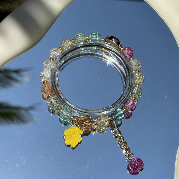 S020-Little Yellow Dog Mixed Color Breathing Bracelet #SZ425