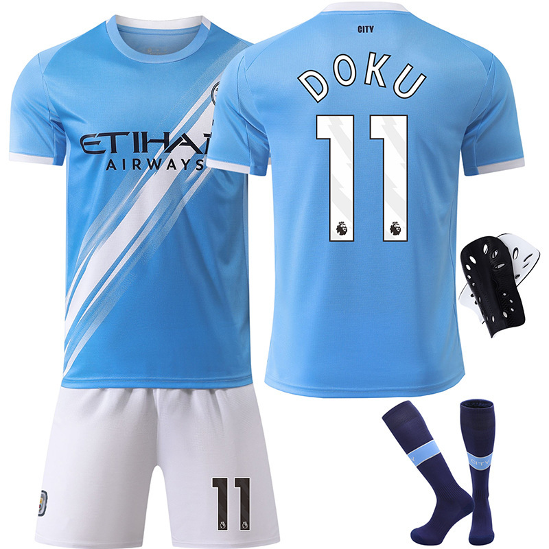 2526 Camiseta del Manchester City en casa Harland No. 9 Camiseta 17 De Bruyne Traje de uniforme de fútbol Transfronterizo Jersey