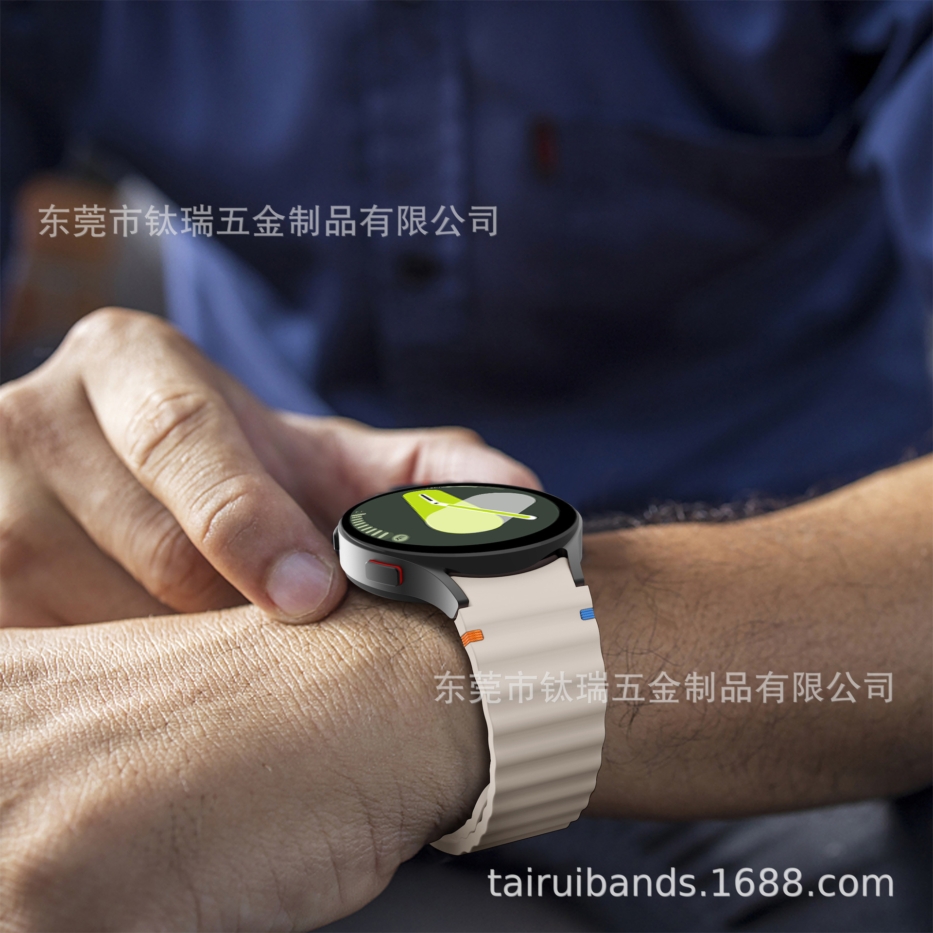 Applicable to the official Galaxy watchFE/6/5/4 with wavy seam silicone strap of Samsung Watch 7 undefined