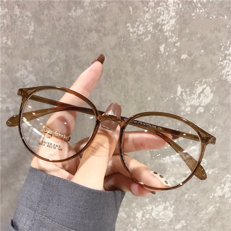 Danyang Glasses 49 Ultra-light Plain Myopic Glasses 7g Women's Little Red Riding Book Tea Eye Frame Black Frame Can be Equipped with Anti-blue Danyang Glasses 49 Ultra-light Plain Myopic Glasses 7g Women's Little Red Riding Book Tea Eye Frame Black Frame Can be Equipped with Anti-blue
