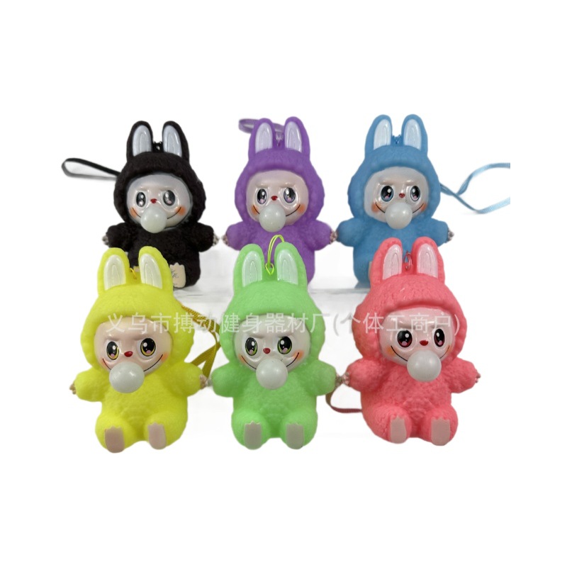 (2개) 공장 직접 비닐 천 스핏 버블 감압 핀치 르 천 조수 놀이 블라인드 박스 인형 장식품