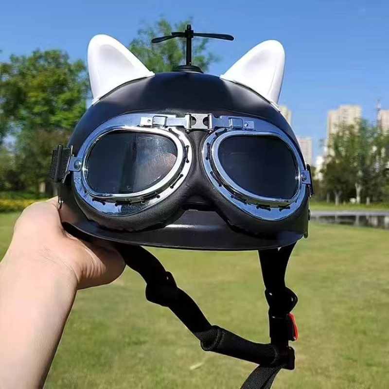 흑백 고양이 귀 선글라스