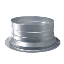 交换机风管接头金属方转圆管法兰油烟机75-250#卡箍连接法兰盘