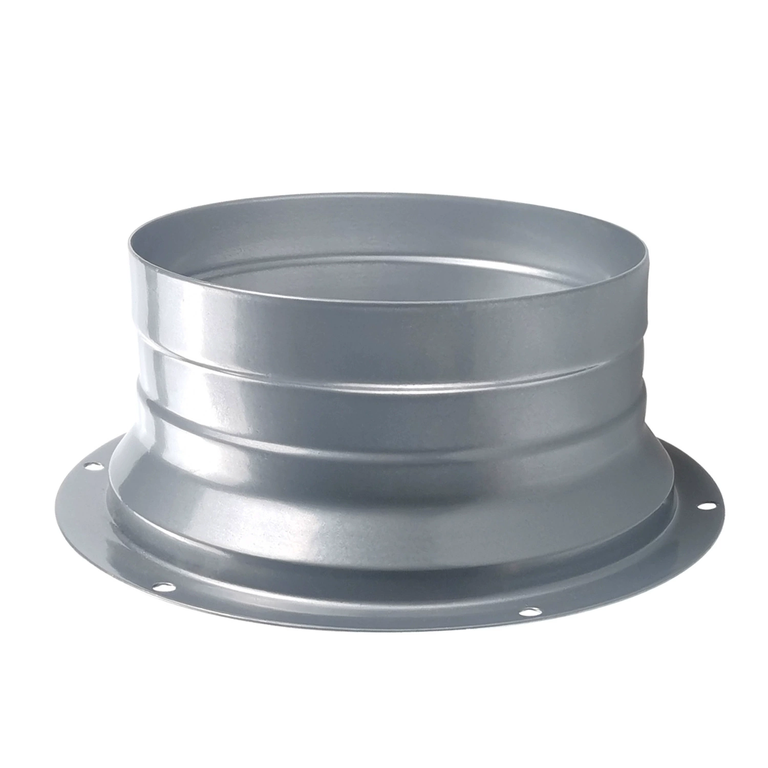 Металлический переходник для воздуховода: квадратный на круглый, для вытяжки, диаметр 75-250 мм # Фланцевая пластина для зажимного соединения