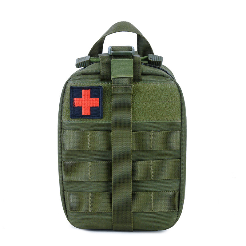20*15 Bolsillo médico táctico al aire libre, deportes, montañismo, campo, botiquín de primeros auxilios multifuncional, tela Oxford, impermeable portátil