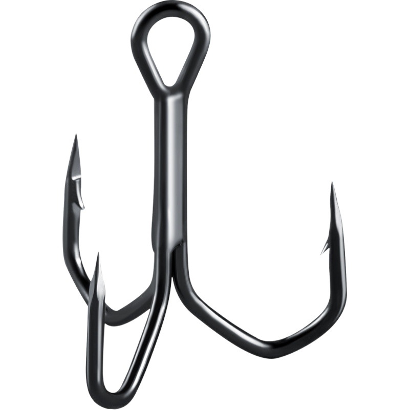 Factory wholesale New Luya sanben hook reinforced flat anchor fish three anchor hook 3 claw Luya sequin hook
