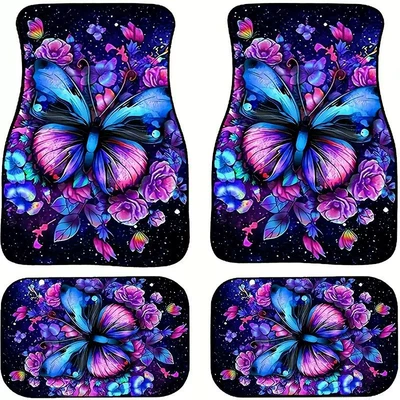 Avtomobil döşəmə paspasları – Wear-Resistant, Universal Decorative Car Floor - x-car-floor-mat-26-3344cm-two-piece-pack