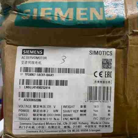 西门子	低压电气	1FL60671AC610AA1	1FL6067-1AC61-0AA1	伺服电机