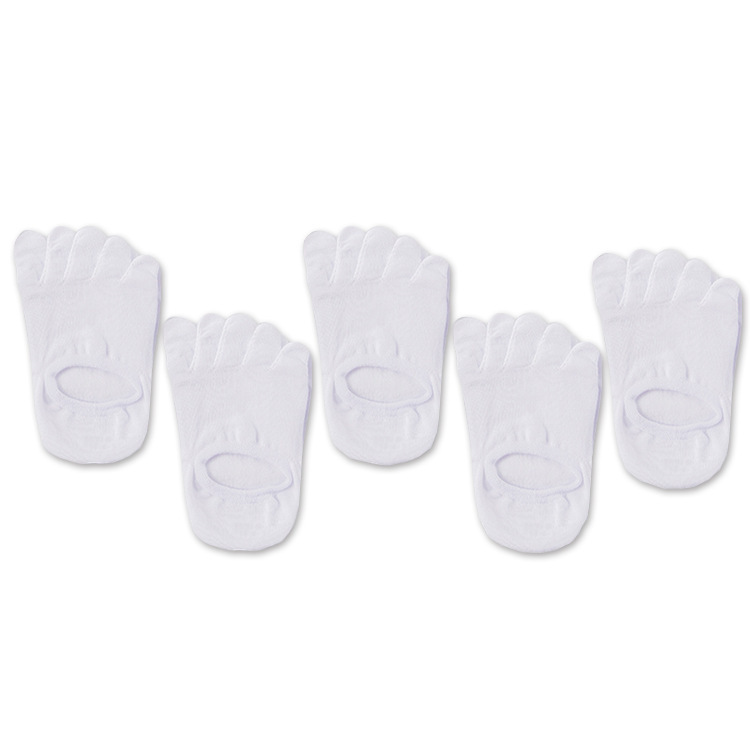 여성용 다섯 손가락 플랫 화이트