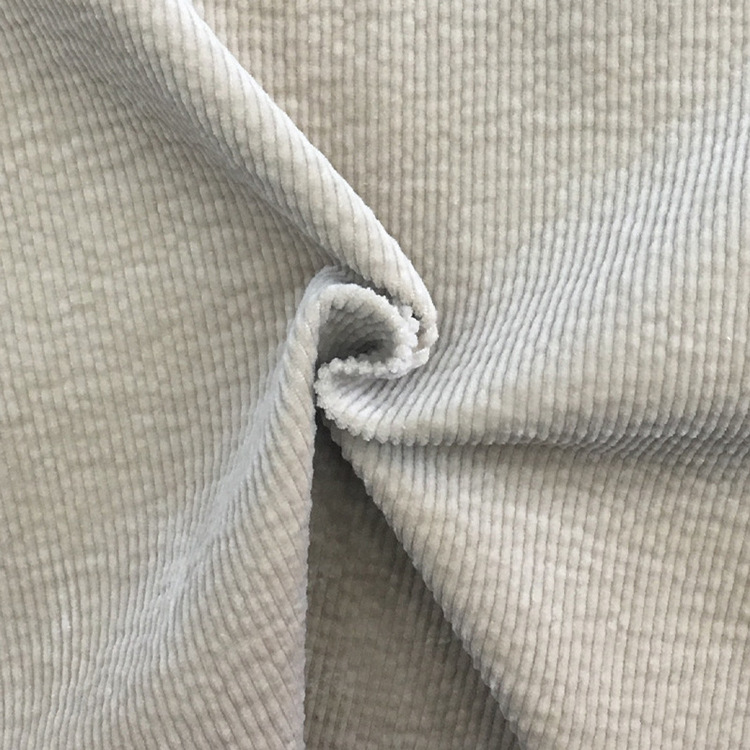 Wale11 nuevo color sólido textil elástico algodón spandex tela de lana