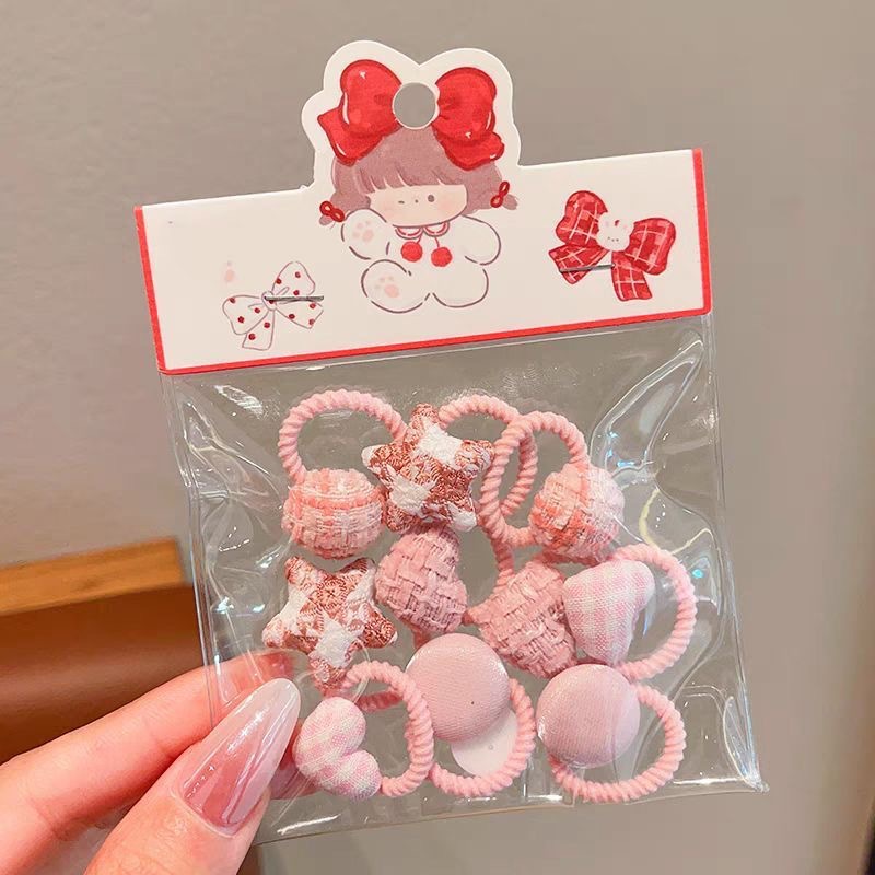 Niños de alta gama pulgar anillo de cabello bebé pequeño cinturón de goma chica pequeña cantidad de cabello de cabello de caña de invierno cauda de caballo