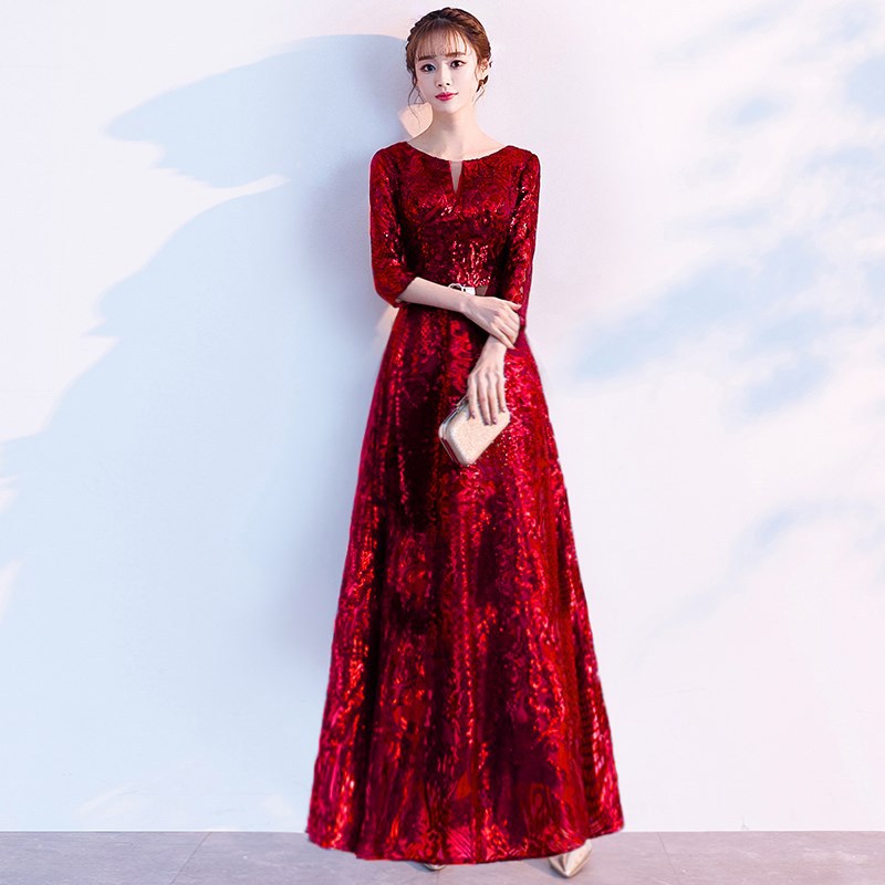 Burgundy long belt