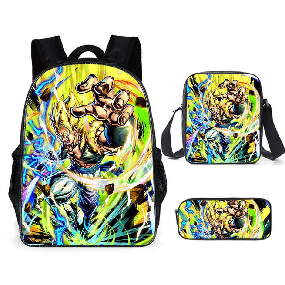 Mochila Dragon Ball de animación transfronteriza, mochila para estudiantes de Dragonball, mochila de poliéster Wukong, bolso de hombro