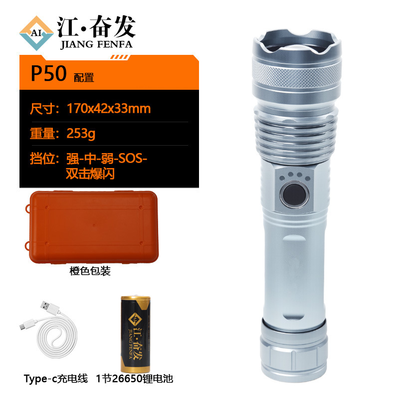 Linterna láser de luz fuerte explosión de larga duración de carga táctica multifuncional mini antorcha láser blanca al aire libre