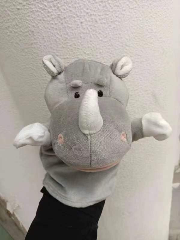 Fabricante animal Lobo conejo mono cocodrilo boca abierta padre-hijo interactivo dedo jugando marioneta jardín de infantes narración de historias